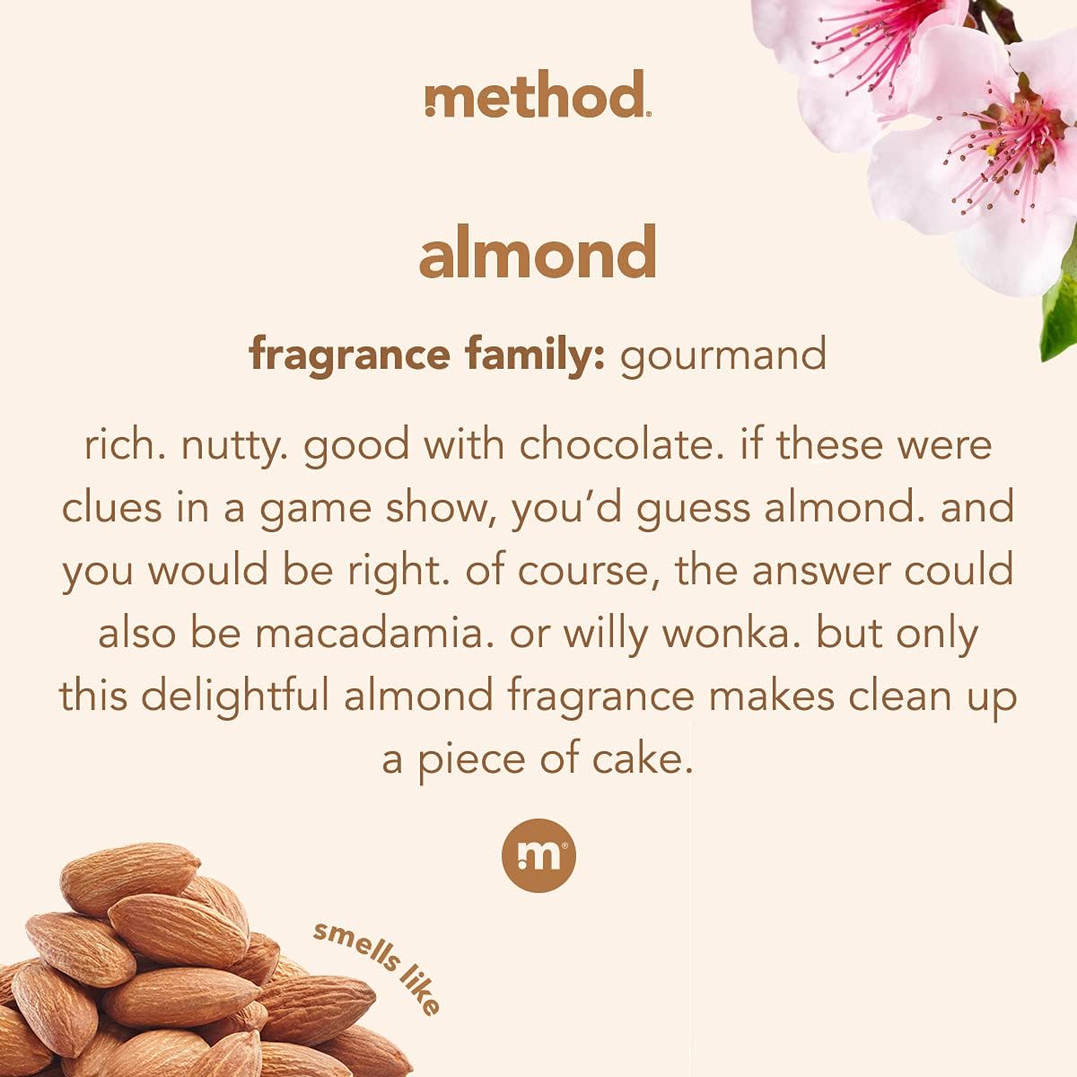 Method Daily Wood Cleaner, Almond, Plant-Based Formula