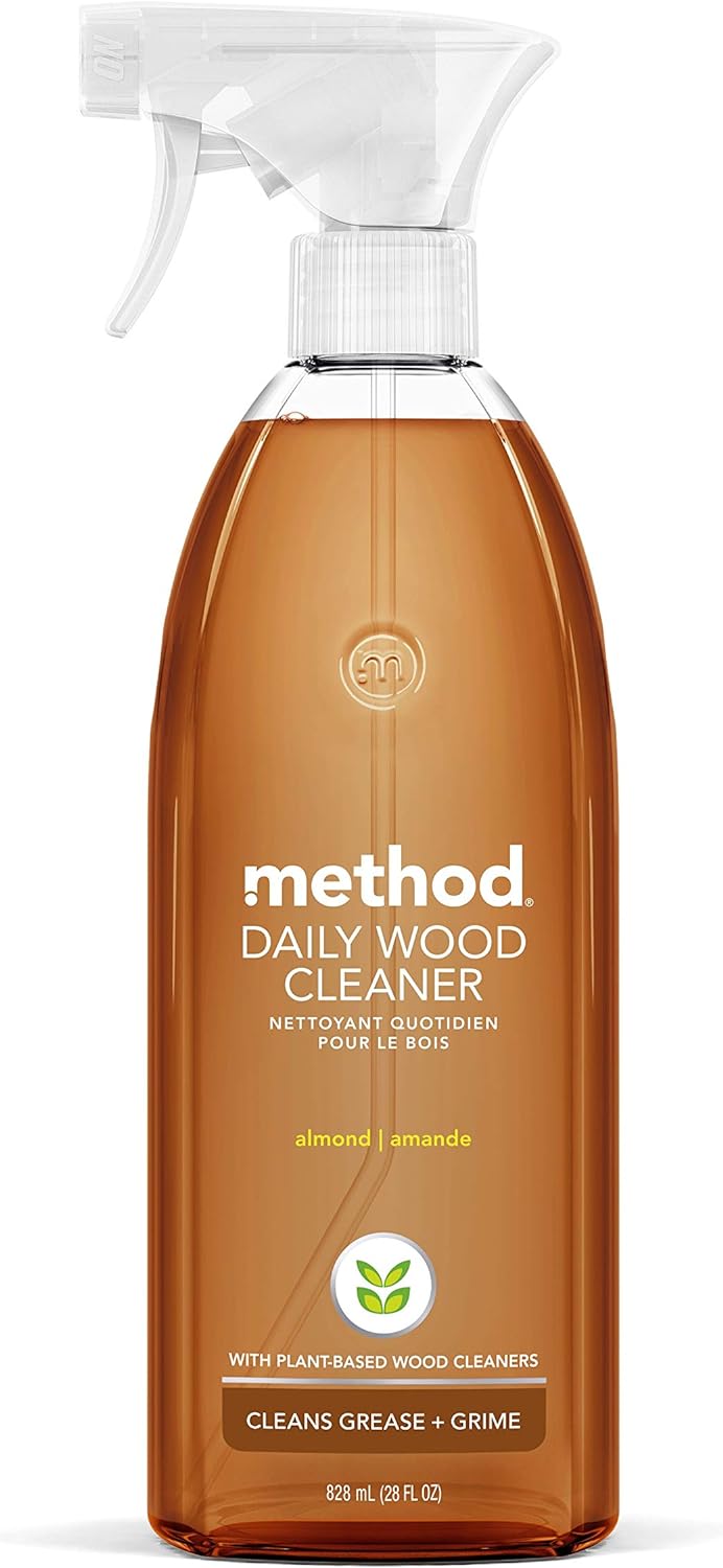 Method Daily Wood Cleaner, Almond, Plant-Based Formula