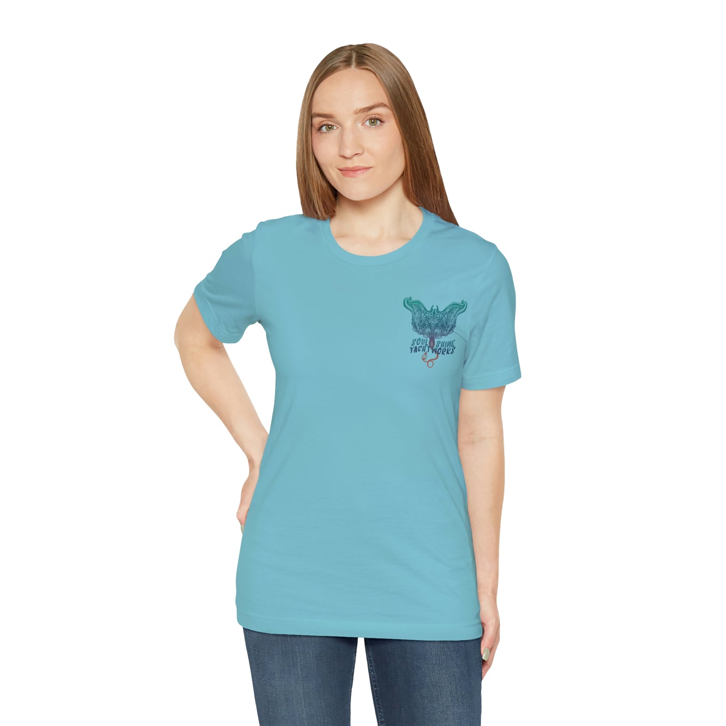 Soul Shine Yachtworks Manta Logo Unisex Jersey Short Sleeve Tee