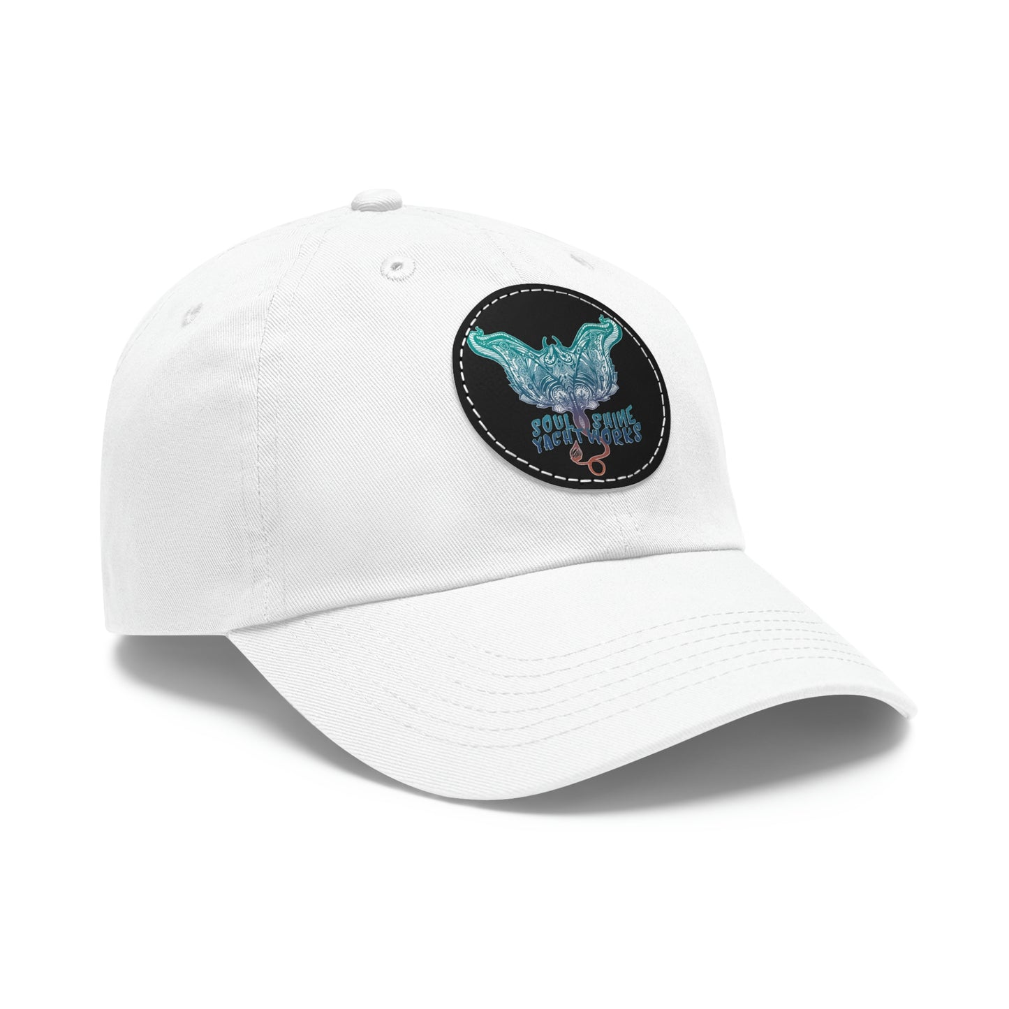 Soul Shine Yachtworks Dad Hat with Leather Patch (Round)