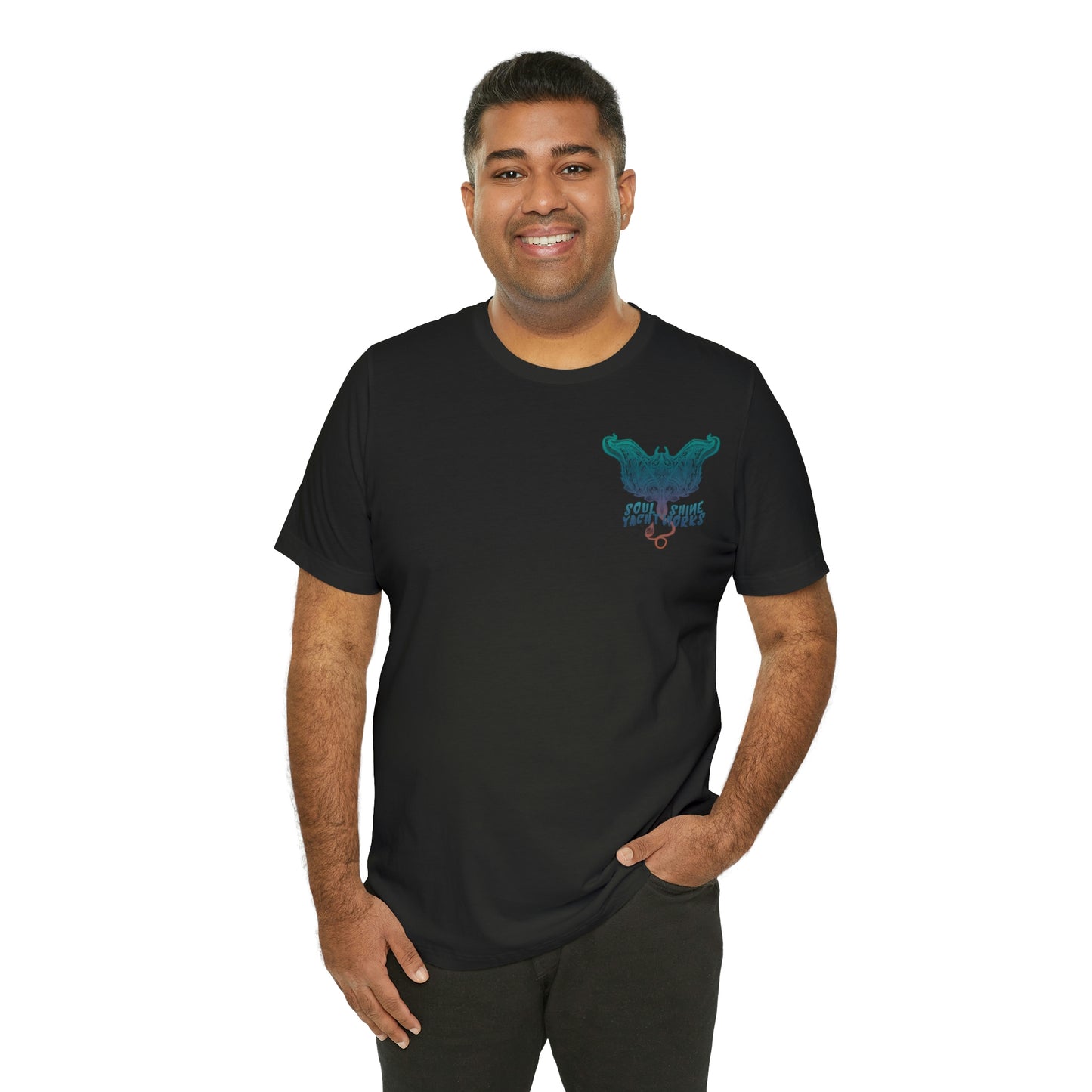 Soul Shine Yachtworks Manta Logo Unisex Jersey Short Sleeve Tee