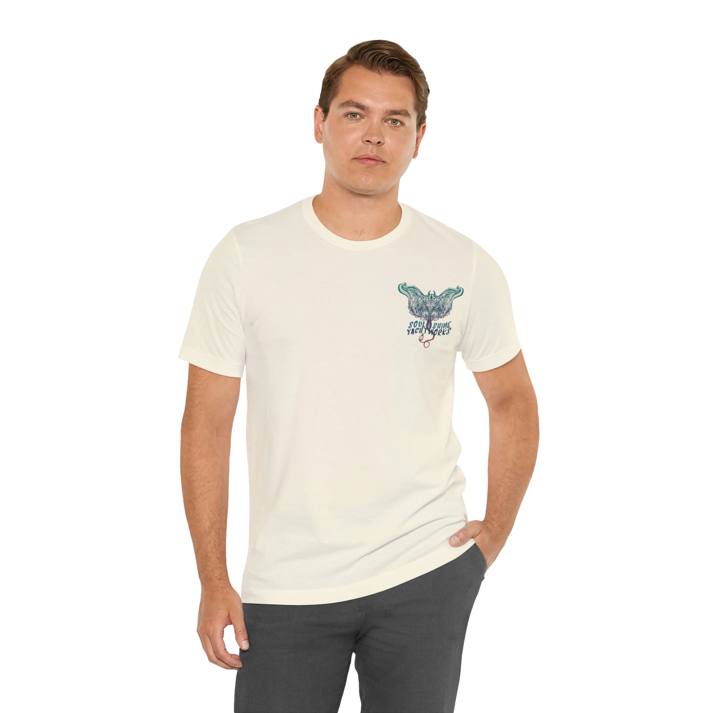 Soul Shine Yachtworks Manta Logo Unisex Jersey Short Sleeve Tee