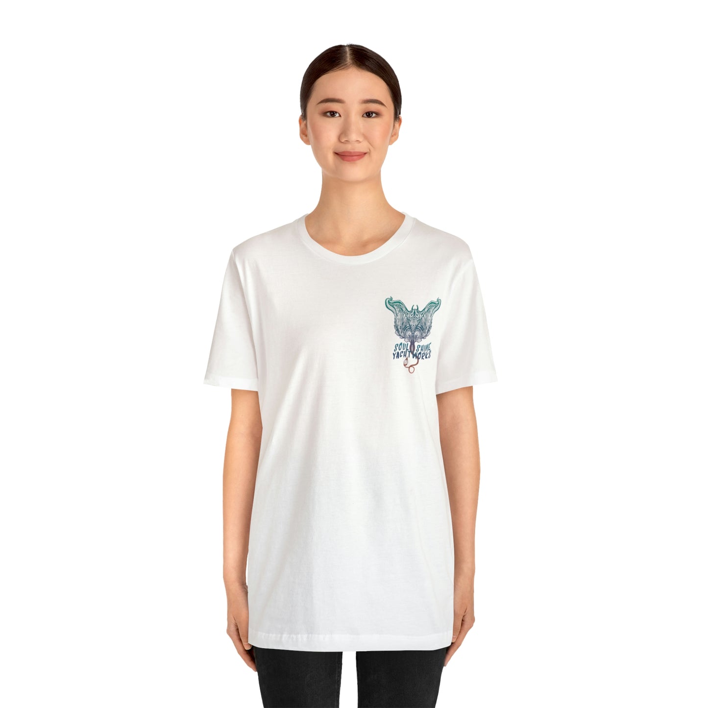 Soul Shine Yachtworks Manta Logo Unisex Jersey Short Sleeve Tee