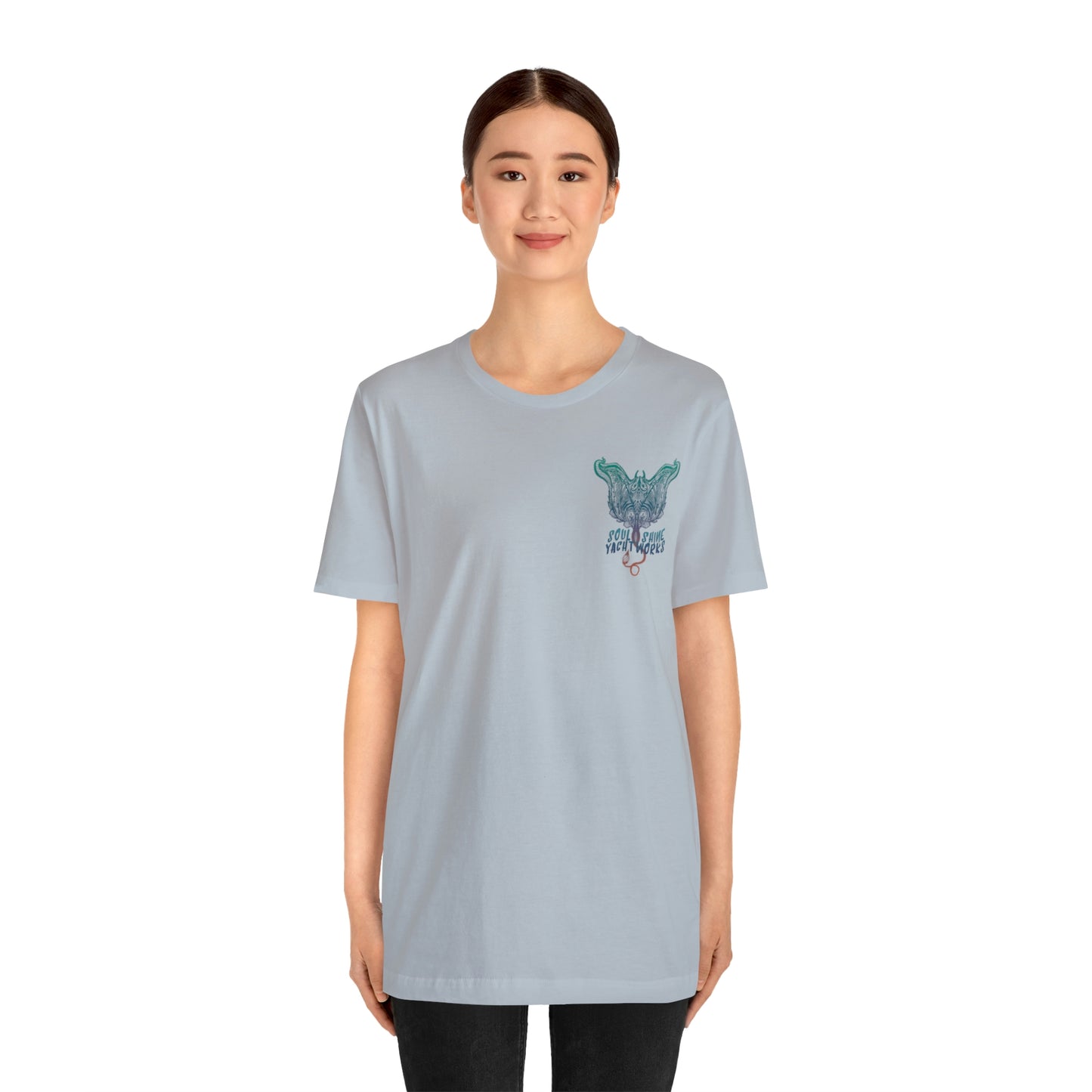 Soul Shine Yachtworks Manta Logo Unisex Jersey Short Sleeve Tee