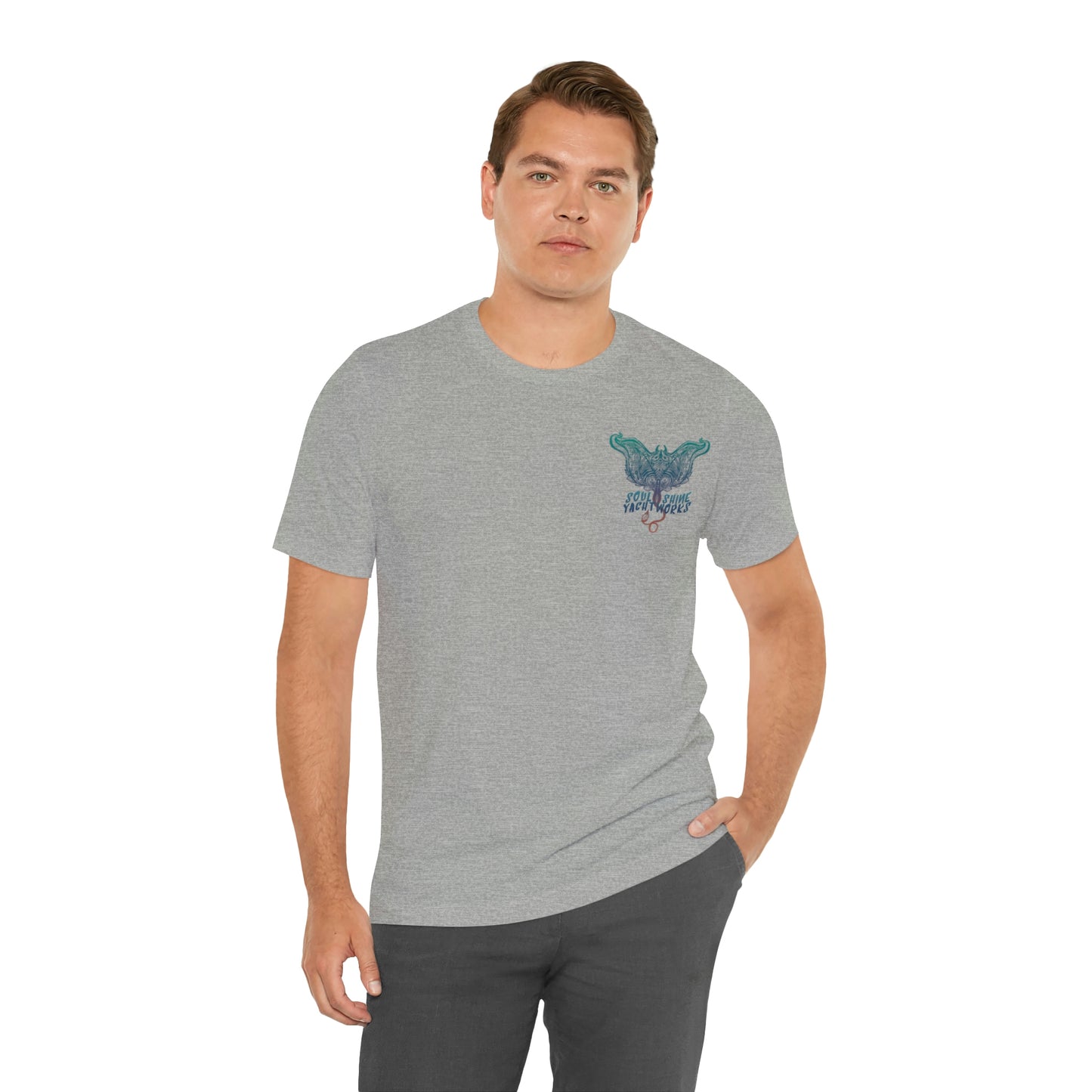 Soul Shine Yachtworks Manta Logo Unisex Jersey Short Sleeve Tee