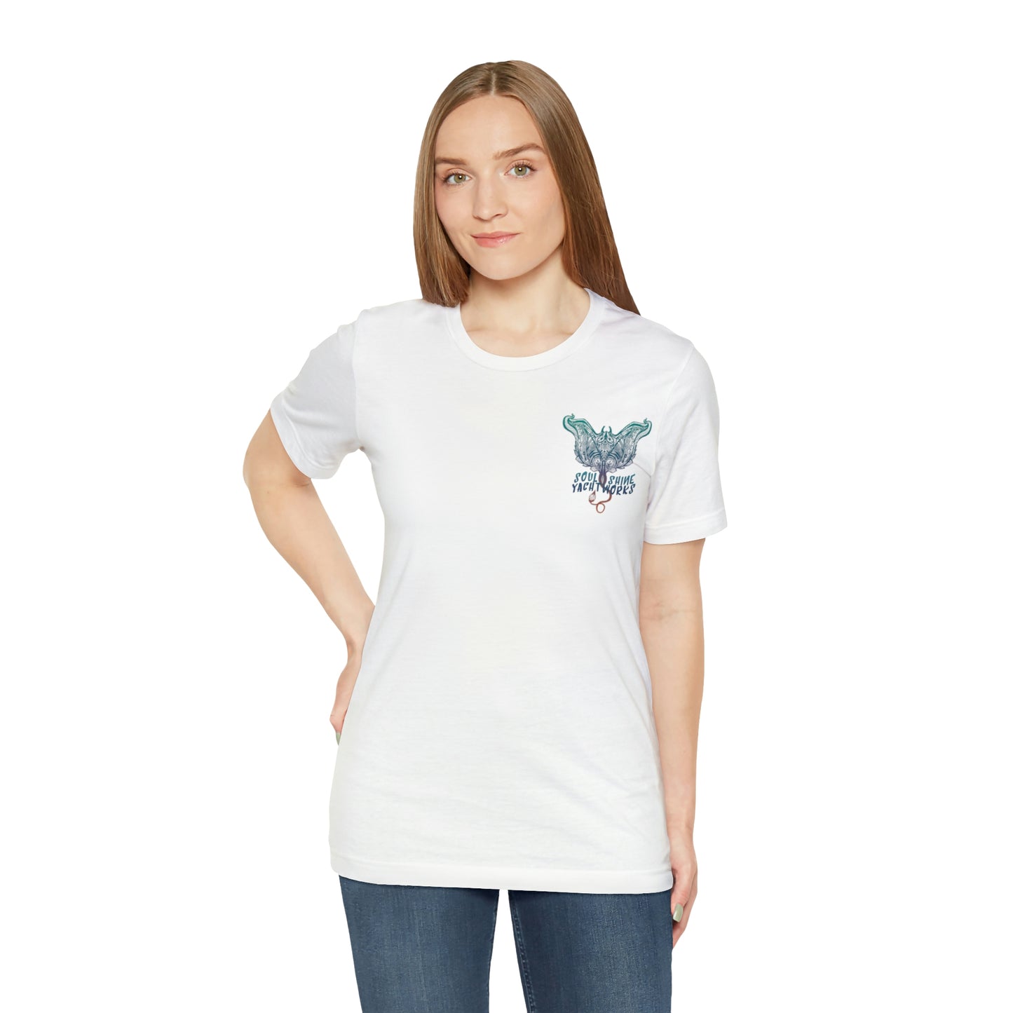 Soul Shine Yachtworks Manta Logo Unisex Jersey Short Sleeve Tee