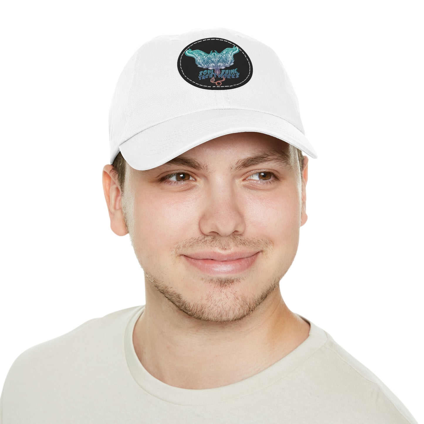 Soul Shine Yachtworks Dad Hat with Leather Patch (Round)