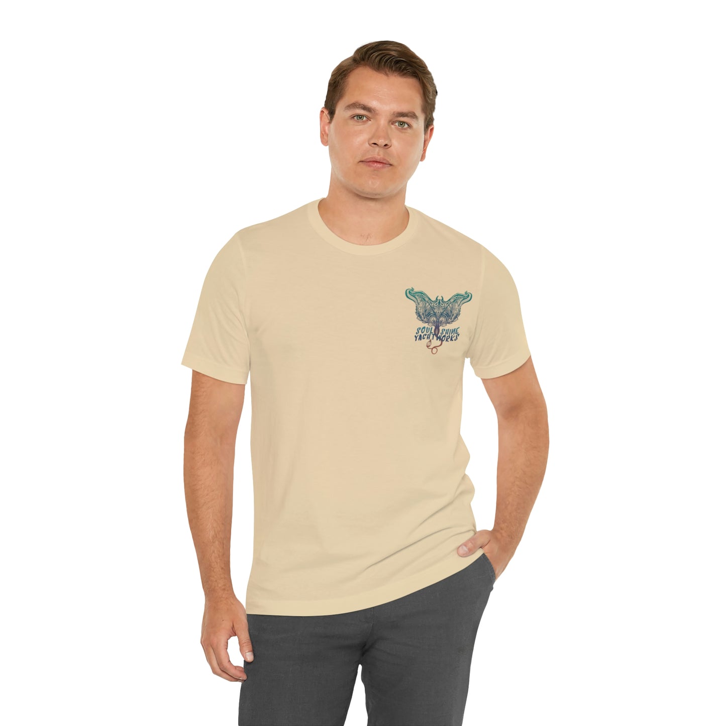 Soul Shine Yachtworks Manta Logo Unisex Jersey Short Sleeve Tee